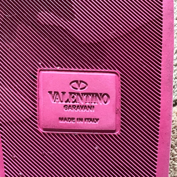 Valentino Pink Camouflage Pool Slide Sandals Size 37 - Picture 7 of 7